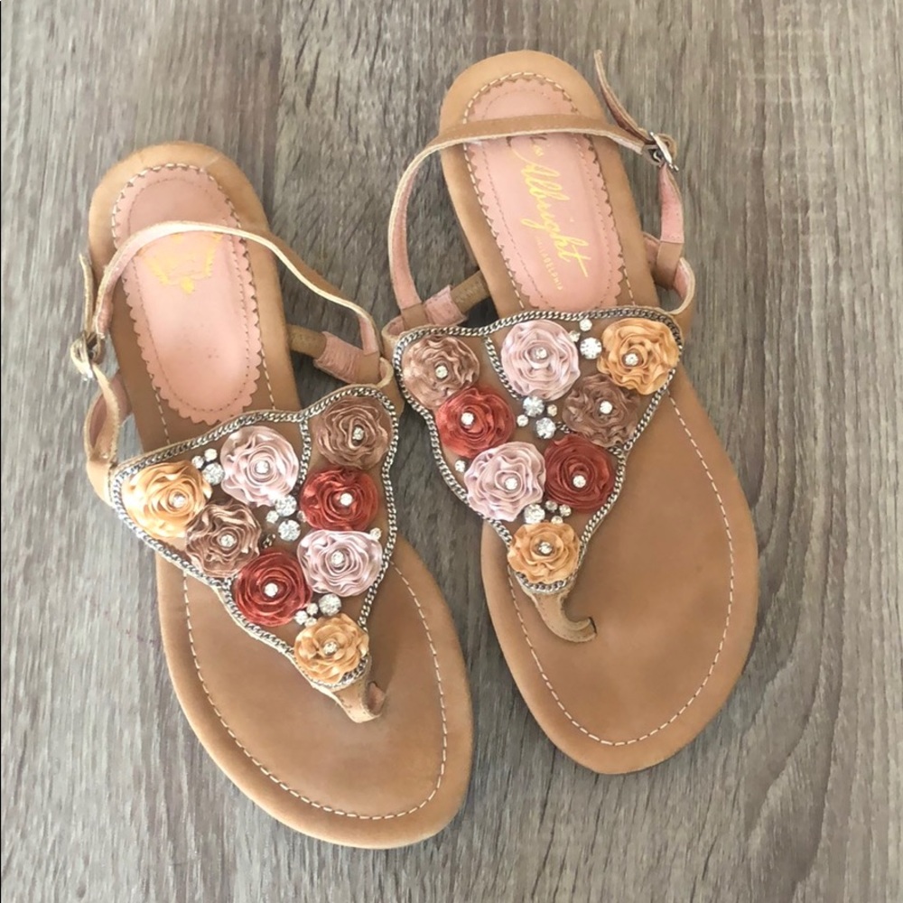 Women’s Anthro floral detail sandals